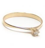 Anel Solitrio em ouro amarelo 18k - 2ANB0109