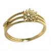 Anel em ouro amarelo 18k com diamantes - Chuveiro - 2ANB0221