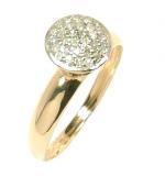 Anel em ouro amarelo 18k com diamantes - Chuveiro - 2ANB0230