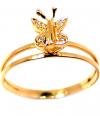 Anel em ouro amarelo 18k com brilhantes - 2ANB0347 Anel em ouro amarelo 18k com brilhantes - 2ANB0347