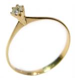 Anel Solitrio em ouro amarelo 18k - 2ANB0357