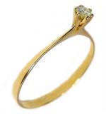 Anel Solitrio em ouro amarelo 18k - 2ANB0357