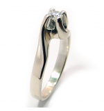 Solitrio em ouro branco 18k - 2ANB0378