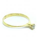 Anel Solitrio em ouro amarelo 18k - 2ANB0388