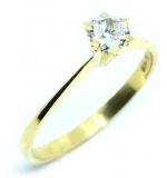 Anel Solitrio em ouro amarelo 18k - 2ANB0390