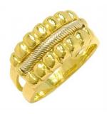 Anel em ouro amarelo e branco 18k - 2ANO0509 Anel em ouro amarelo e branco 18k - 2ANO0509