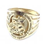 Anel de ouro 18kt masculino - São Jorge - 2ANO0552 Anel de ouro 18kt masculino - São Jorge - 2ANO0552