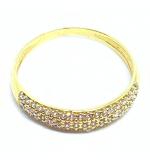 Anel em ouro amarelo 18k com 56 zirconia - 2ANZ0029