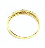 Anel em ouro amarelo 18k com 56 zirconia - 2ANZ0029