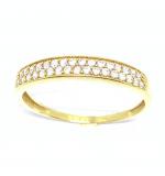 Anel em ouro amarelo 18k com 33 zirconia - 2ANZ0030 Anel em ouro amarelo 18k com 33 zirconia - 2ANZ0030