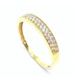 Anel em ouro amarelo 18k com 33 zirconia - 2ANZ0030