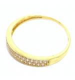 Anel em ouro amarelo 18k com 33 zirconia - 2ANZ0030