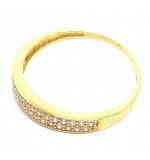 Anel em ouro amarelo 18k com 33 zirconia - 2ANZ0030