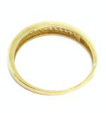 Anel em ouro amarelo 18k com 33 zirconia - 2ANZ0030