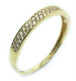Anel em ouro amarelo 18k com 44 zirconias - 2ANZ0064 Anel em ouro amarelo 18k com 44 zirconias - 2ANZ0064