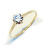 Anel Solitrio em ouro 18k com zirconia - 2ANZ0091