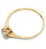 Anel Solitrio em ouro 18k com zirconia - 2ANZ0091