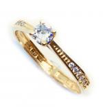 Anel Solitário em ouro 18k com zirconia - 2ANZ0092 Anel Solitário em ouro 18k com zirconia - 2ANZ0092