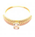 Anel em ouro amarelo 18k com 49 zirconias - 2ANZ0094