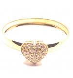 Anel em ouro amarelo 18k com 12 zirconia - 2ANZ0108 Anel em ouro amarelo 18k com 12 zirconia - 2ANZ0108