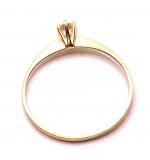 Anel em ouro amarelo 18k com 1 zirconia - 2ANZ0119