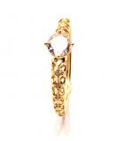 Anel em ouro amarelo 18k com 9 zirconias - 2ANZ0121