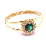 Anel em ouro amarelo 18k com 15 zirconia - 2ANZ0123