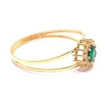 Anel em ouro amarelo 18k com 15 zirconia - 2ANZ0123