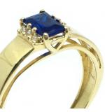 Anel formatura em ouro 18k - Zircnica e P. Sinttic - 2APS0054