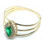 Anel em ouro 18k com pedra sintetica - 2APS0092 Anel em ouro 18k com pedra sintetica - 2APS0092