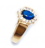 Anel em ouro 18k com pedra sintetica - 2APS0094 Anel em ouro 18k com pedra sintetica - 2APS0094