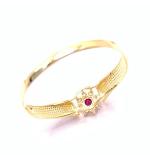 Anel em ouro 18k com pedra sintetica - 2APS0105