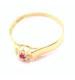 Anel em ouro 18k com pedra sintetica - 2APS0105