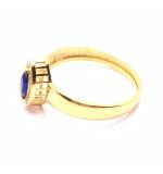 Anel em ouro 18k com pedra sintetica - 2APS0106
