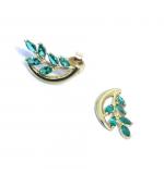 Brinco em ouro 18k com 12 pedras - 2BPD0128 Brinco em ouro 18k com 12 pedras - 2BPD0128