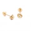 Brinco em ouro amarelo 18k com pérola Brinco em ouro amarelo 18k com pérola