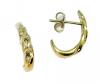 Brinco em ouro amarelo 18k feminino com brilhantes Brinco em ouro amarelo 18k feminino com brilhantes