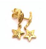 Brinco em ouro amarelo 18k feminino com diamantes - 2BRB0184