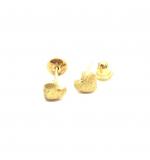 Brinco de ouro amarelo 18k com corao - 2BRO0002