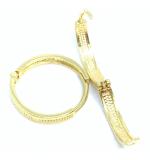 Argola Africana em ouro amarelo 18k feminina - 2BRO0041