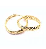 Argola africana de ouro amarelo 18k - 2BRO0078