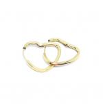 Argola africanas em ouro amarelo 18k - Coração - 2BRO0124