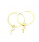 Argola africana de ouro amarelo 18k - 2BRO0145