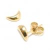 Brinco em ouro 18k feminino - Meia lua Brinco em ouro 18k feminino - Meia lua