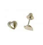 Brinco em ouro branco 18k - Corao -