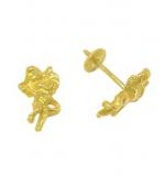 Brinco em ouro 18k feminino - Anjo - 2BRO0447 Brinco em ouro 18k feminino - Anjo - 2BRO0447