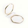 Argola africanas em ouro amarelo 18k - Sextavada - 2BRO0563
