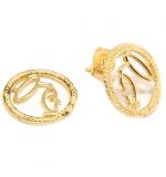 Brinco em ouro amarelo 18k feminino - 2BRO0824