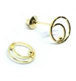 Brinco infantil em ouro 18k Brinco infantil em ouro 18k