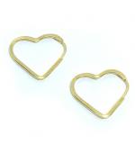 Argola Africana em ouro amarelo 18k feminina - Corao